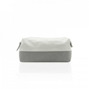 Grey + White Wash Bag