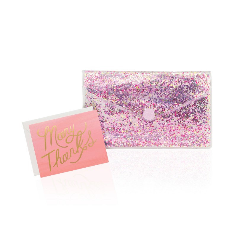 Glitter Envelope Clutch