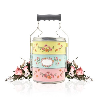 Papa &amp; Nyonya 3 Layers Stacking Lunch Box