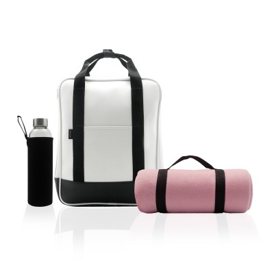 Riya Black &amp; White 2 Way Backpack