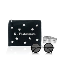 Edie Stars Glittered Clutch
