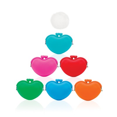 Heart Shaped Silicone Coin Purse