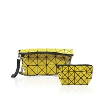 Yellow Diamond Cut Patent Leatherette Collection