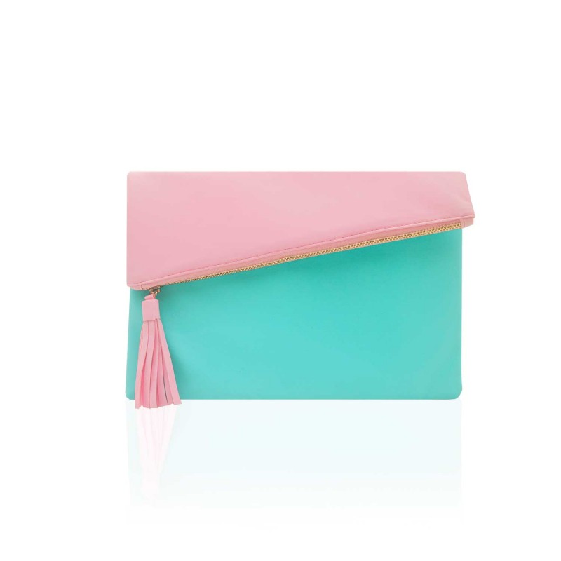 Faye Color Block Clutch
