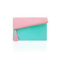 Faye Color Block Clutch