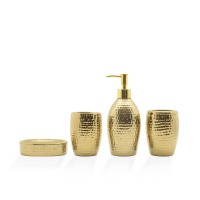 Cyra Gold Bathroom Set
